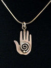 Healing Hand Pendant on Sterling Silver Chain by Bernadette Eustace