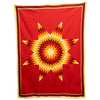 Native American Design Fleece Blanket - Red Sioux Star by Missouri River