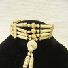 4-Row Carved Native American Style Choker with Center Piece