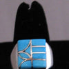 Zuni Made Turquoise Square Top Ring