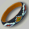 Native American Stylec Pattern Beaded Bracelet - Black