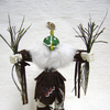 6" Navajo Made Squash Chief Kachina Dancer Doll