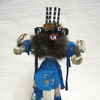 6" Navajo Made Four-Horn Warrior Kachina Dancer Doll