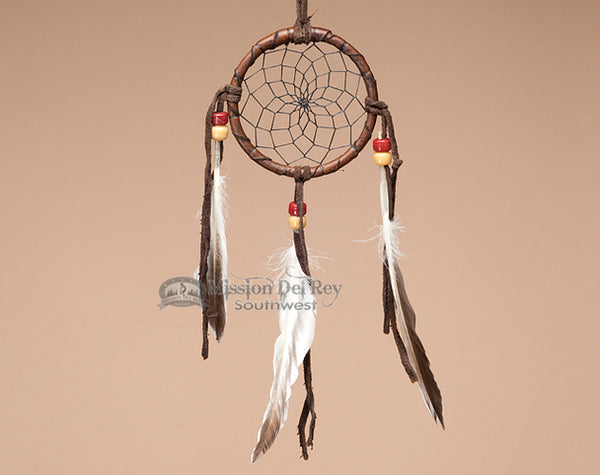 Handmade Native American Style Dream Catcher – Dark Red, Wall Hanging By Buana