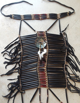 Genuine Buffalo Horn Breastplate w/ Choker -DISCOUNTED for imperfection. $99! (Regularly $499)