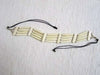 4-Row Native American Style Plain White Choker