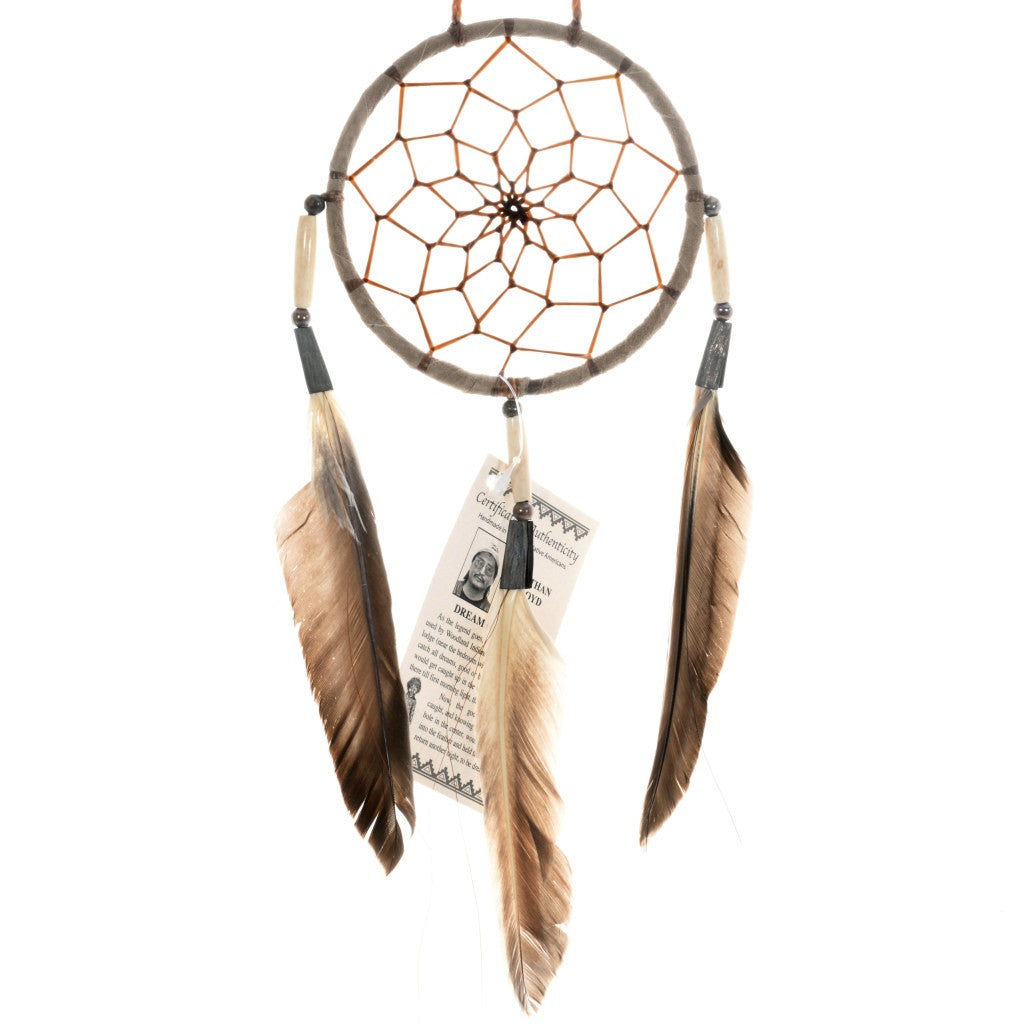 Antique Traditional Dreamcatcher - Tan