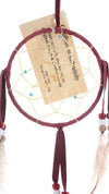 Native American Dreamcatcher in Maroon