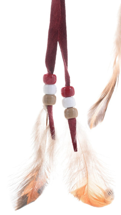 Native American Dreamcatcher in Maroon