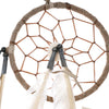 Native American Traditional Dreamcatcher w/ Antler Button in Tan