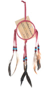 Native American Dreamcatcher in Blush Pink Leather