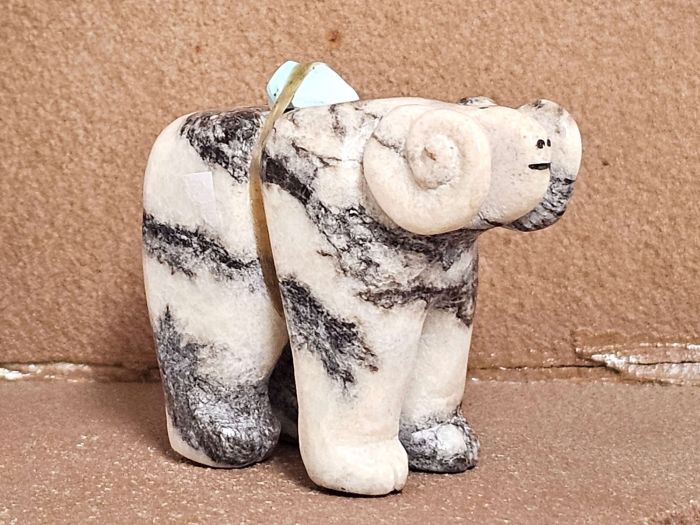 Zuni Carved Ram Fetish by Rickson Kallestewa