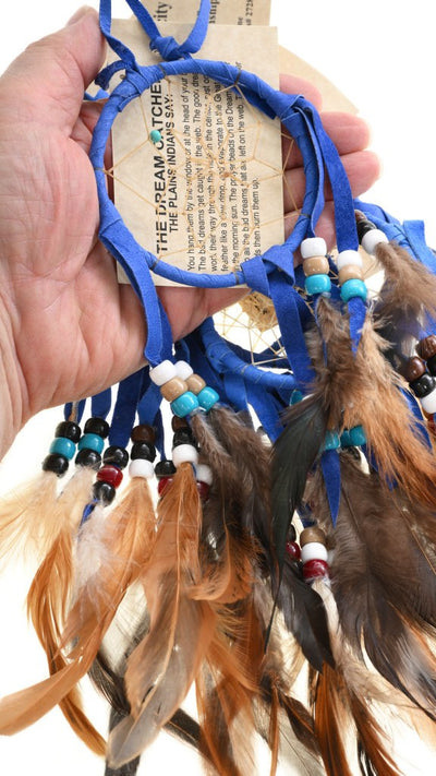 Native American Dreamcatcher in Blue