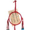 Native American Dreamcatcher in Ruby Red Leather