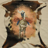 Hand-Painted Goat Hide (Rodeo Cowboy)