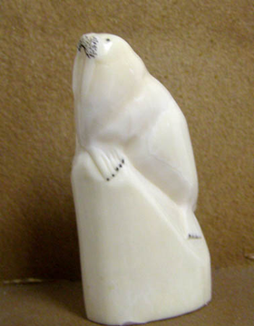 Alaskan Carved Ivory Walrus Figurine