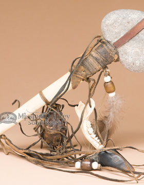 13" Native American Spirit Deer Bone Tomahawk