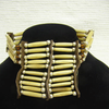 Miniature Off-White Breastplate with Center Piece and Glass Beads