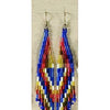 Blue Handmade Beaded Indian Earrings