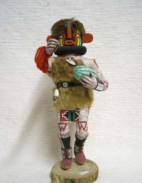 Antique Hopi Carved Heheya Amutaga Katsina Doll by Ramson Honanhie