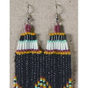 Large Handmade Beaded Indian Earrings