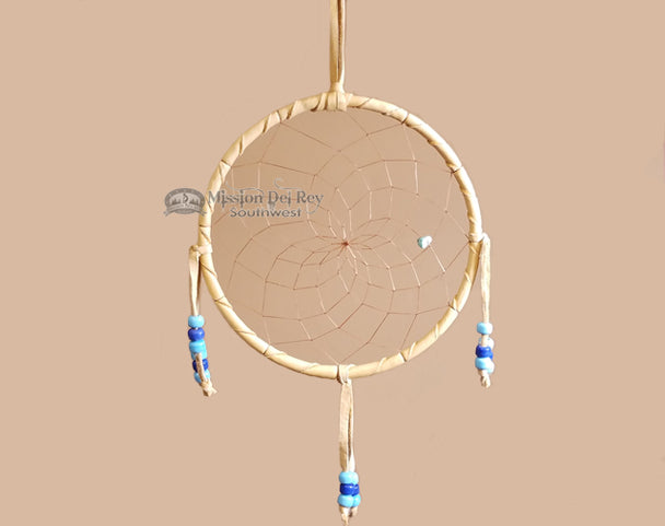 6" Native American Deer Skin Dreamcatcher