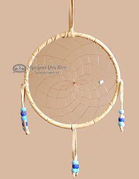 6" Native American Deer Skin Dreamcatcher