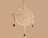 6"  Native American Navajo Indian Dream Catcher  - Red & Black