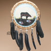 14" Native American Hand Painted Bear Shield