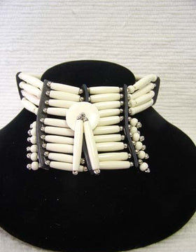 Native American Miniature Breastplate in White