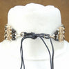 4-Row Carved Antique Native American Style Choker with Center Piece