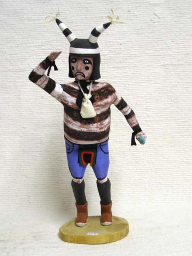 Antique Hopi Carved Clown Katsina Doll by Newton Honyumptewa