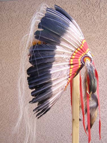 Native American Antiqued Warbonnet