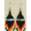 Fire Beaded Earrings