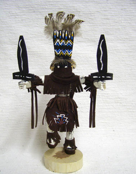 6" Navajo Made Apache Crown Dancer Kachina Doll