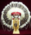 Native American Style Made Barred Turkey Warbonnet