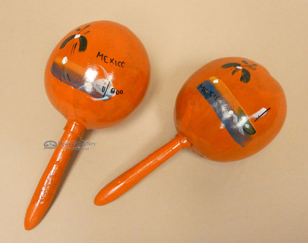 Guard Rattles Mexican Gourd Rattle Pair - NativeAmericanVault.com