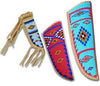 Native American Style Beaded Knife Sheaths in Small, Medium, Large
