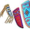 Native American Style Beaded Knife Sheaths in Small, Medium, Large