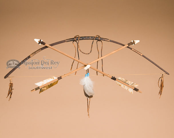 27"  Mini Navajo Decorative Bow & Arrow Set