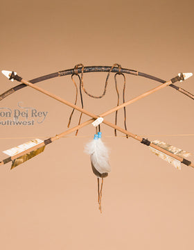 27"  Mini Navajo Decorative Bow & Arrow Set