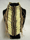 Native American Style Off-White Breastplate with 4-Row Choker