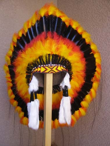 Native American Fireball Warbonnet