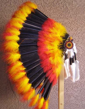 Native American Fireball Warbonnet