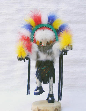12" Navajo Made Rainbow Kachina Doll