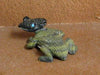 Zuni Carved Green Horned Toad Fetish by Karen Zunie