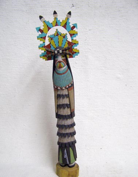 Hopi Carved Shalako Mana Katsina Sculpture by Isadore Abeita