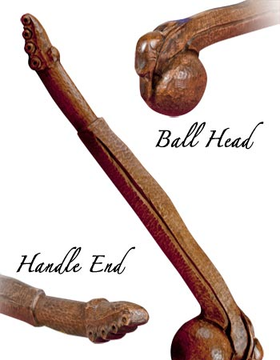 21.5 " Wooden Beaver War Club