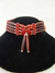 4-Row Native American Style Red Choker with Center Piece