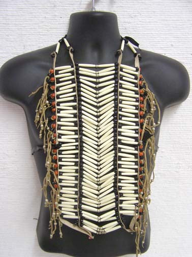 Native American Inspired Breastplate Adult White Costume Accessory main image 1